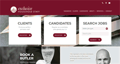 Desktop Screenshot of exclusivehouseholdstaff.com
